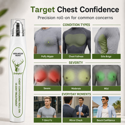 Dranyko® 14-Day Men's Chest Contouring Roll-On