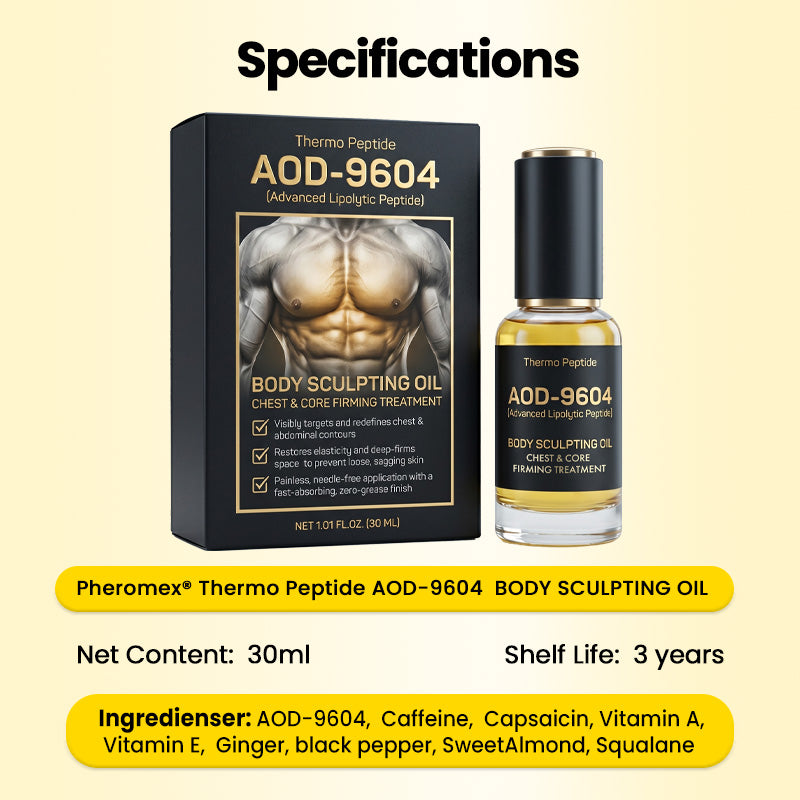 Pheromex® 🔥Thermo Peptide Body Scilpting Oil Chest & Core Firming Treatment