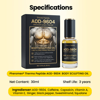 Pheromex® 🔥Thermo Peptide Body Scilpting Oil Chest & Core Firming Treatment